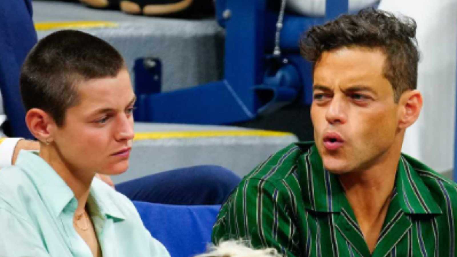 Rami Malek and Emma Corin confirm their relationship with a passionate kiss and a romantic stroll